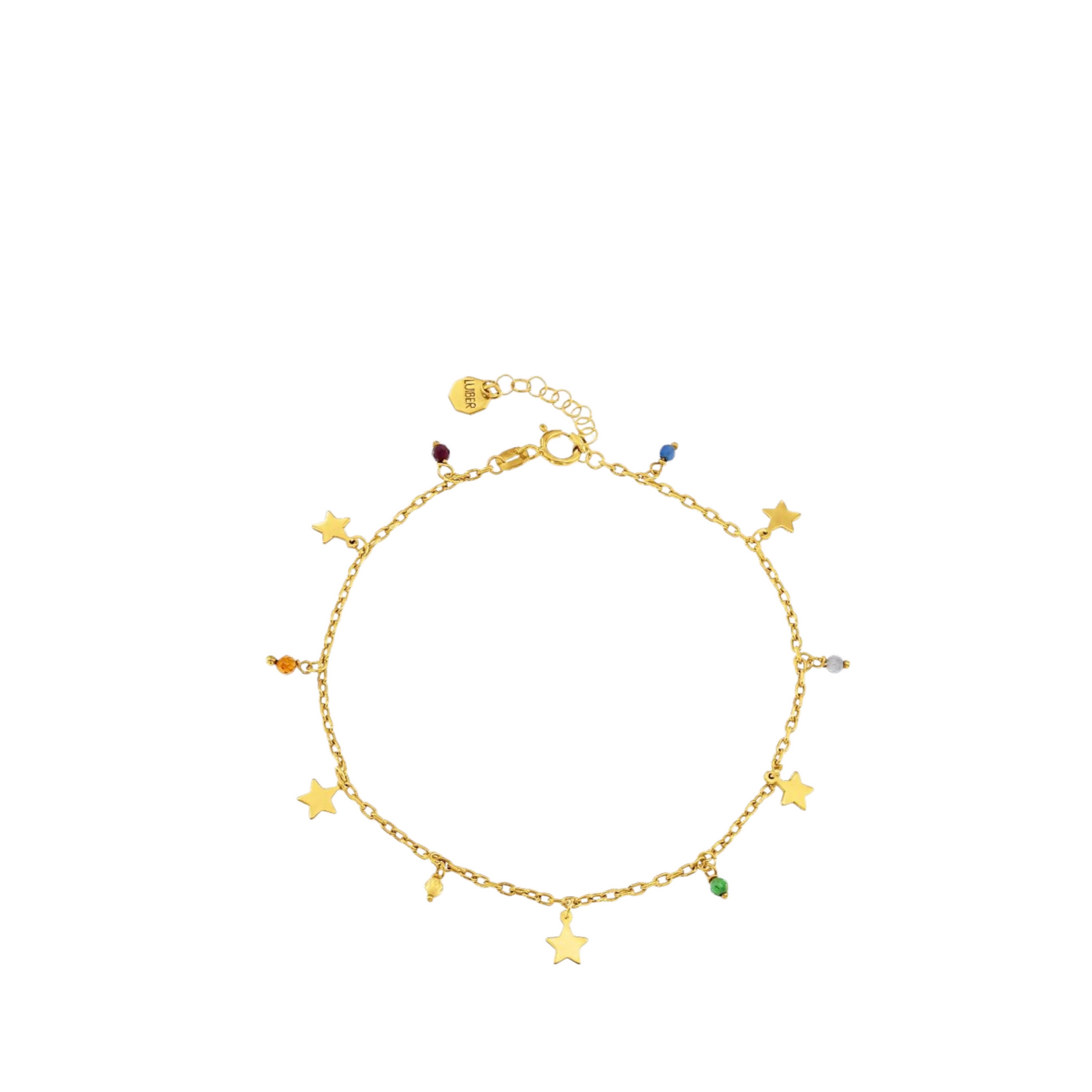 BRACCIALE CON STELLE E ZIRCONI COLORATI